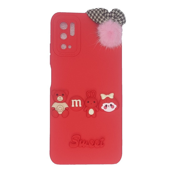 کاور طرح عروسکی برجسته مدل sweet مناسب برای گوشی موبایل شیائومی Note 10 4G