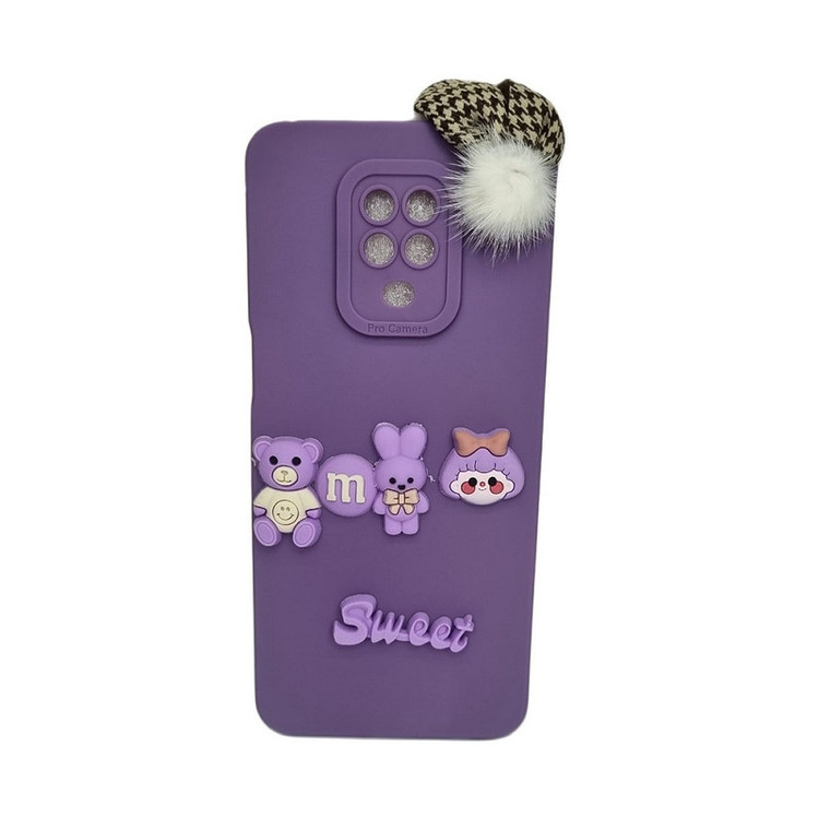 کاور طرح عروسکی برجسته مدل sweet مناسب برای گوشی موبایل شیائومی Note 9 S / 9 Pro
