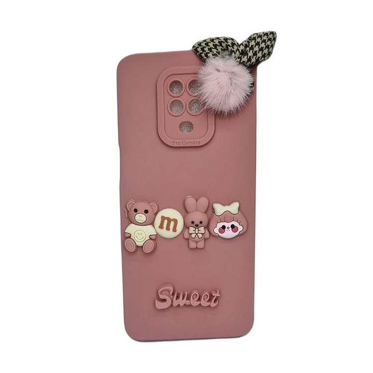 کاور طرح عروسکی برجسته مدل sweet مناسب برای گوشی موبایل شیائومی Note 9 S / 9 Pro