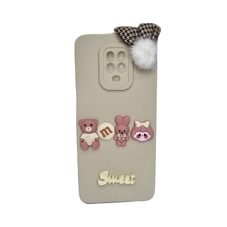 کاور طرح عروسکی برجسته مدل sweet مناسب برای گوشی موبایل شیائومی Note 9 S / 9 Pro