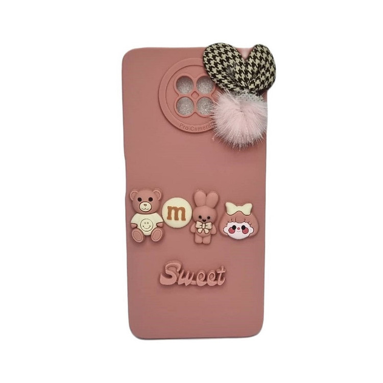 کاور طرح عروسکی برجسته مدل sweet مناسب برای گوشی موبایل شیائومی Note 9 T