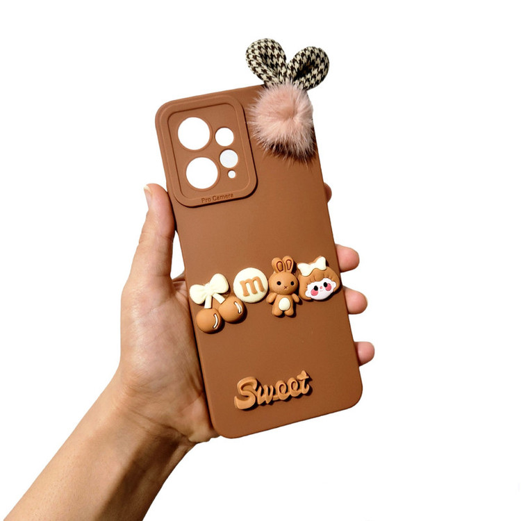 کاور طرح عروسکی برجسته مدل sweet مناسب برای گوشی موبایل شیائومی Redmi Note 12 4G