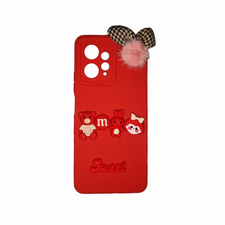 کاور طرح عروسکی برجسته مدل sweet مناسب برای گوشی موبایل شیائومی Redmi Note 12 4G