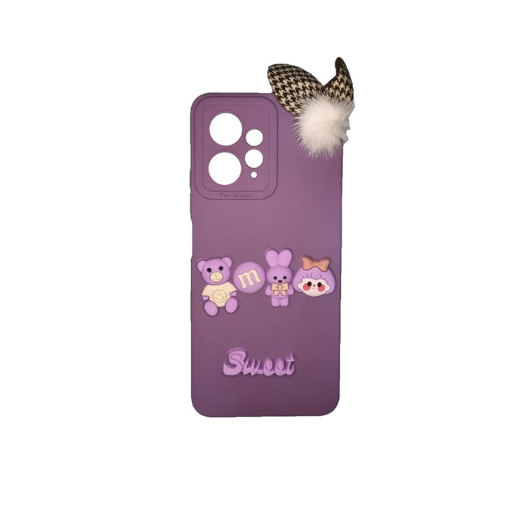 کاور طرح عروسکی برجسته مدل sweet مناسب برای گوشی موبایل شیائومی Redmi Note 12 4G