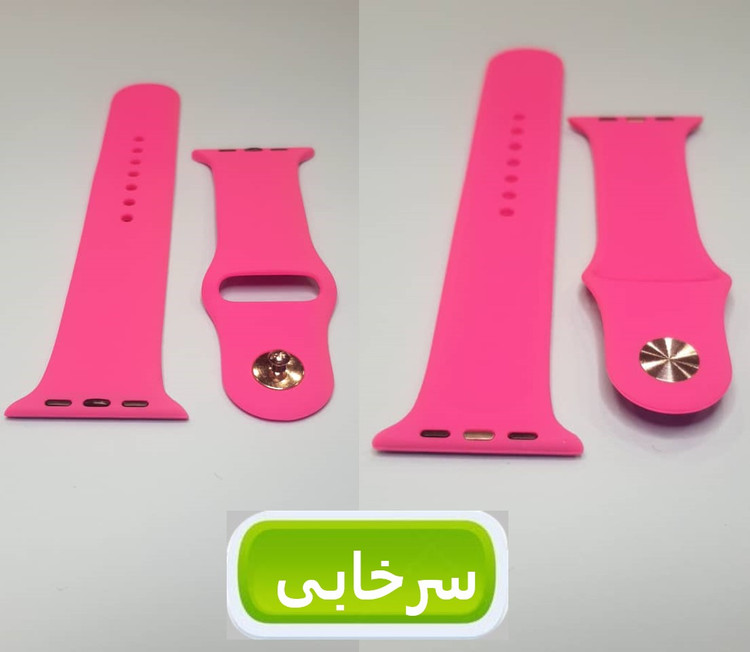 بند سیلیکنی پاکنی ساعت هوشمند مدل خشابی - مناسب برای سایزهای 42 تا 49 میلیمتری - بسته 3 عددی