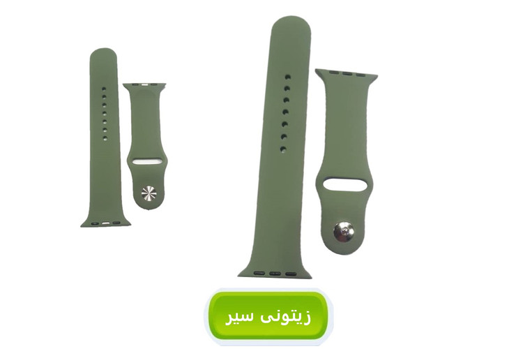بند سیلیکنی پاکنی ساعت هوشمند مدل خشابی - مناسب برای سایزهای 42 تا 49 میلیمتری - بسته 3 عددی