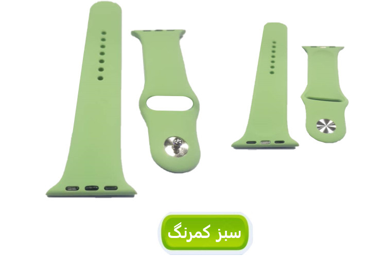 بند سیلیکنی پاکنی ساعت هوشمند مدل خشابی - مناسب برای سایزهای 42 تا 49 میلیمتری - بسته 3 عددی