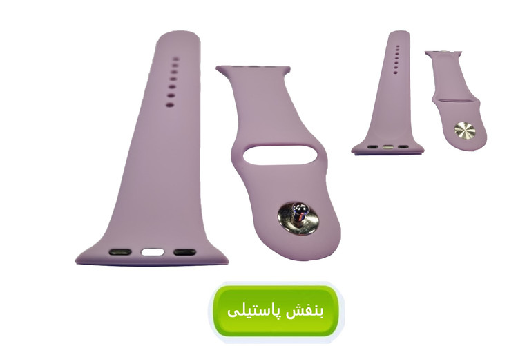 بند سیلیکنی پاکنی ساعت هوشمند مدل خشابی - مناسب برای سایزهای 42 تا 49 میلیمتری - بسته 3 عددی