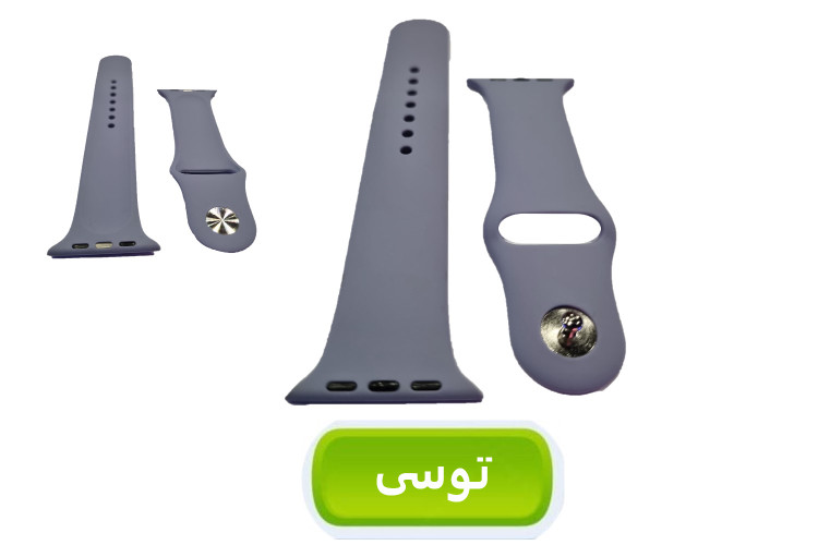 بند سیلیکنی پاکنی ساعت هوشمند مدل خشابی - مناسب برای سایزهای 42 تا 49 میلیمتری - بسته 3 عددی