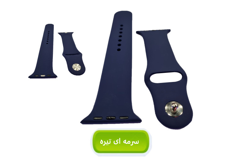 بند سیلیکنی پاکنی ساعت هوشمند مدل خشابی - مناسب برای سایزهای 42 تا 49 میلیمتری - بسته 3 عددی