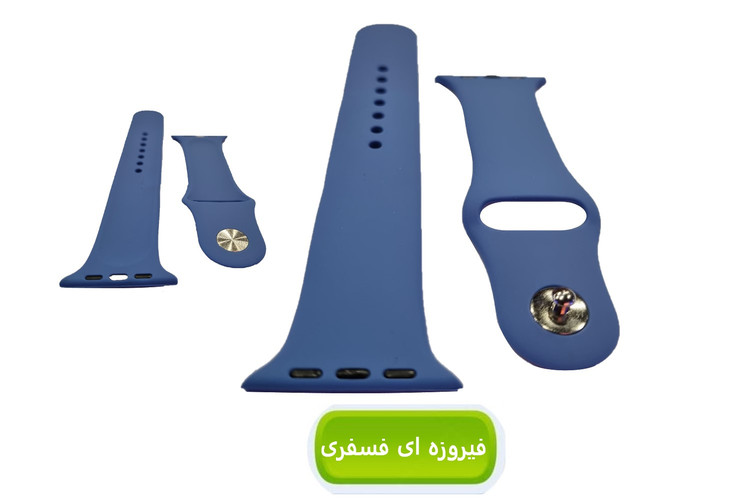 بند سیلیکنی پاکنی ساعت هوشمند مدل خشابی - مناسب برای سایزهای 42 تا 49 میلیمتری - بسته 3 عددی