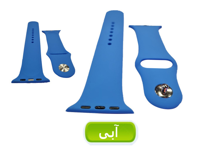 بند سیلیکنی پاکنی ساعت هوشمند مدل خشابی - مناسب برای سایزهای 42 تا 49 میلیمتری - بسته 3 عددی