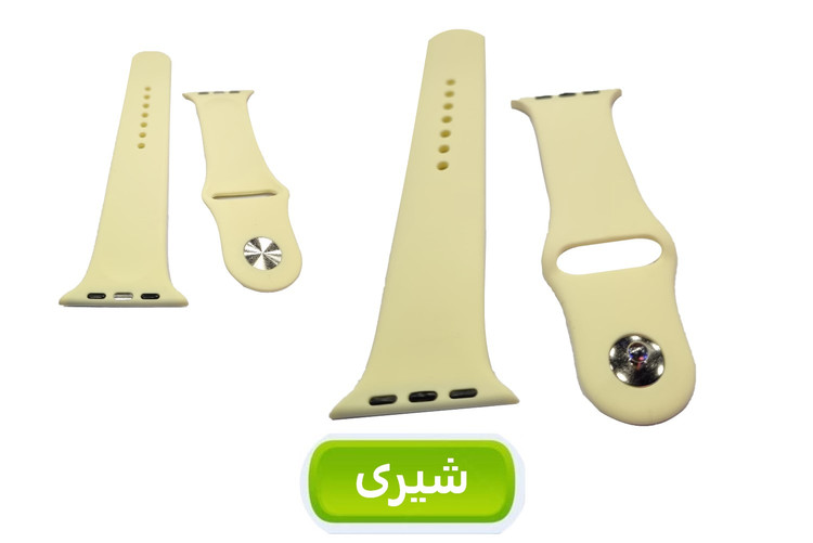 بند سیلیکنی پاکنی ساعت هوشمند مدل خشابی - مناسب برای سایزهای 42 تا 49 میلیمتری - بسته 3 عددی