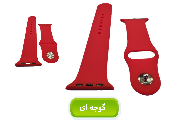 بند سیلیکنی پاکنی ساعت هوشمند مدل خشابی - مناسب برای سایزهای 42 تا 49 میلیمتری - بسته 3 عددی