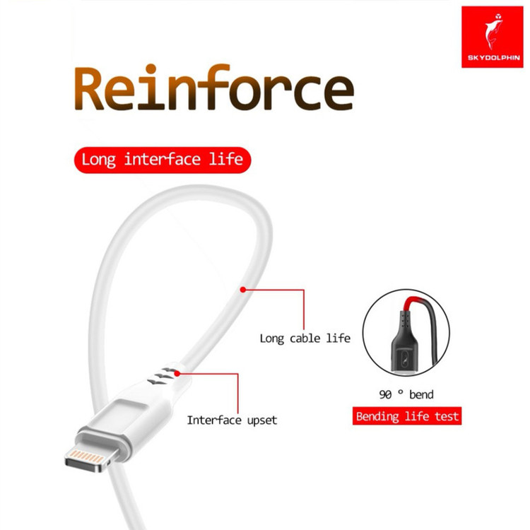 کابل تبدیل USB به لایتینگ اسکای دلفین مدل S61L طول 1 متر