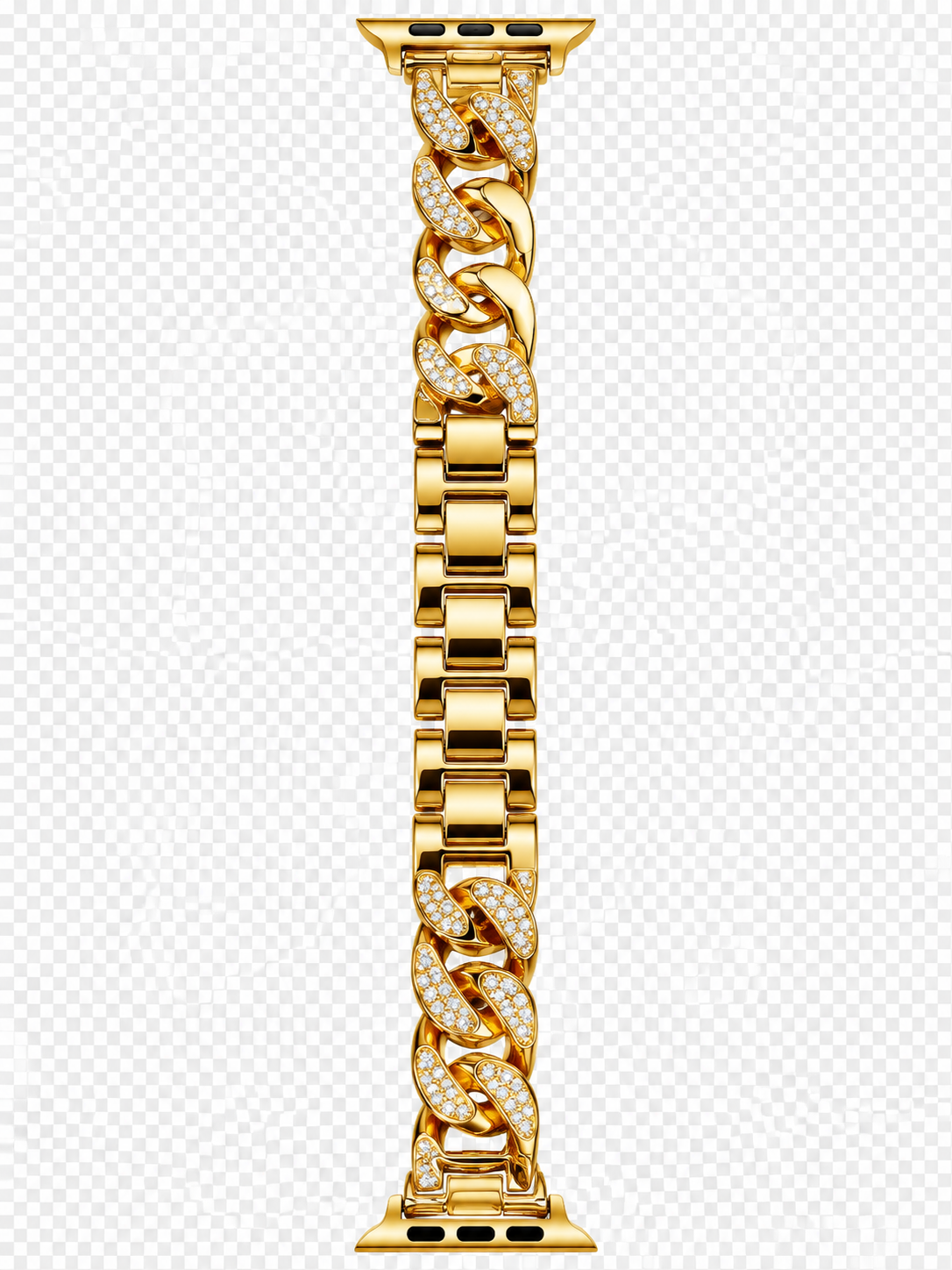 بند ساعت کارتیر طرح نگین دار سایز 42-44 mm